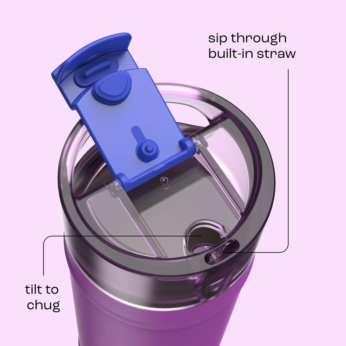 bubba 32 oz DualSip Insulated Stainless Steel Water Bottle - Mood Booster - US 4331