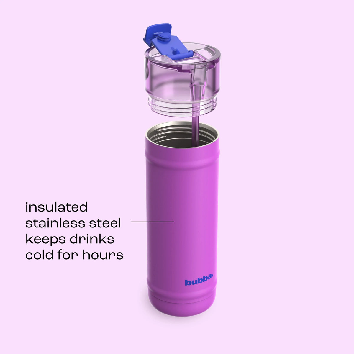 bubba 32 oz DualSip Insulated Stainless Steel Water Bottle - Mood Booster - US 4331