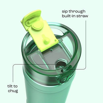 bubba 24 oz DualSip Insulated Stainless Steel Water Bottle - Tropical Eclipse - US 1882