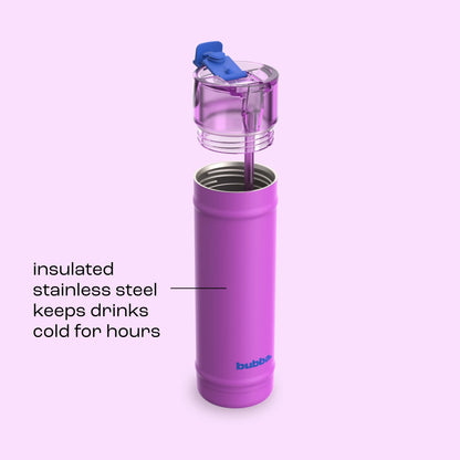 bubba 24 oz DualSip Insulated Stainless Steel Water Bottle - Mood Booster - US 9756