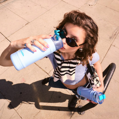 bubba 24 oz DualSip Insulated Stainless Steel Water Bottle - Mood Booster - US 9756