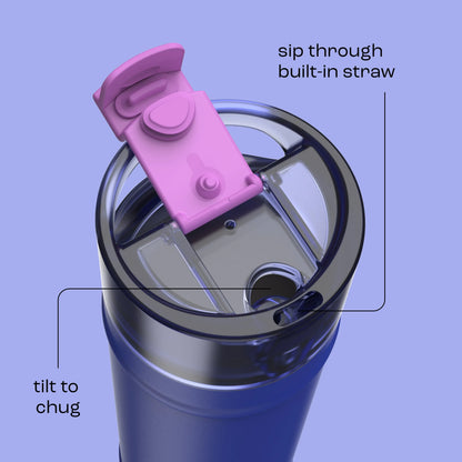 bubba 24 oz DualSip Insulated Stainless Steel Water Bottle - Ocean Energy - US 2300
