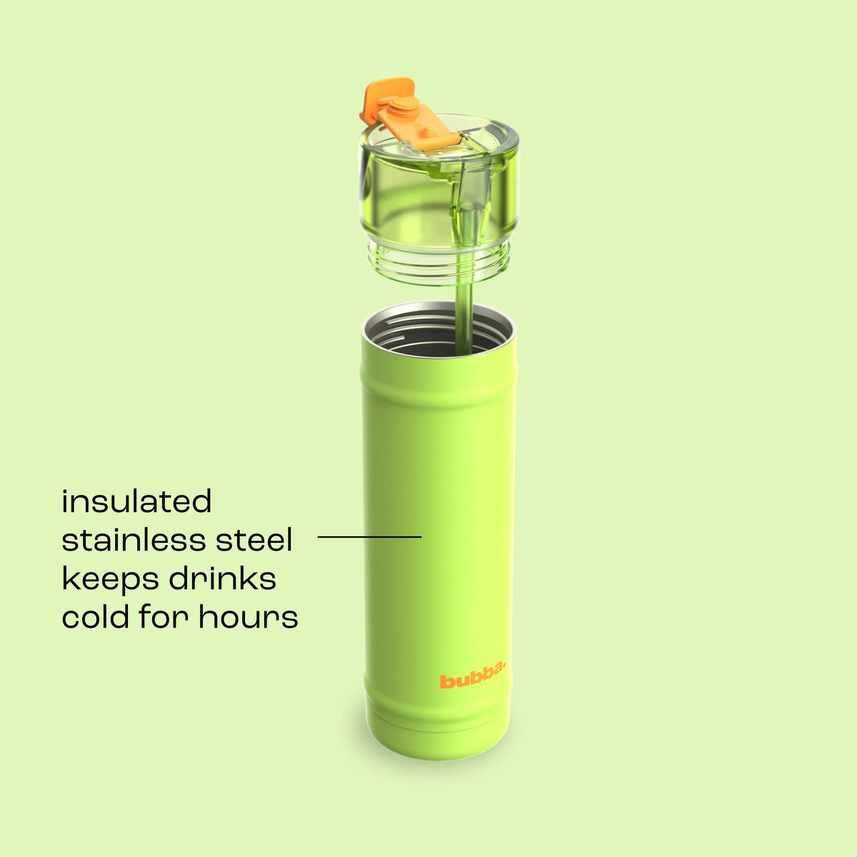bubba 24 oz DualSip Insulated Stainless Steel Water Bottle - Glow Up - US 7721