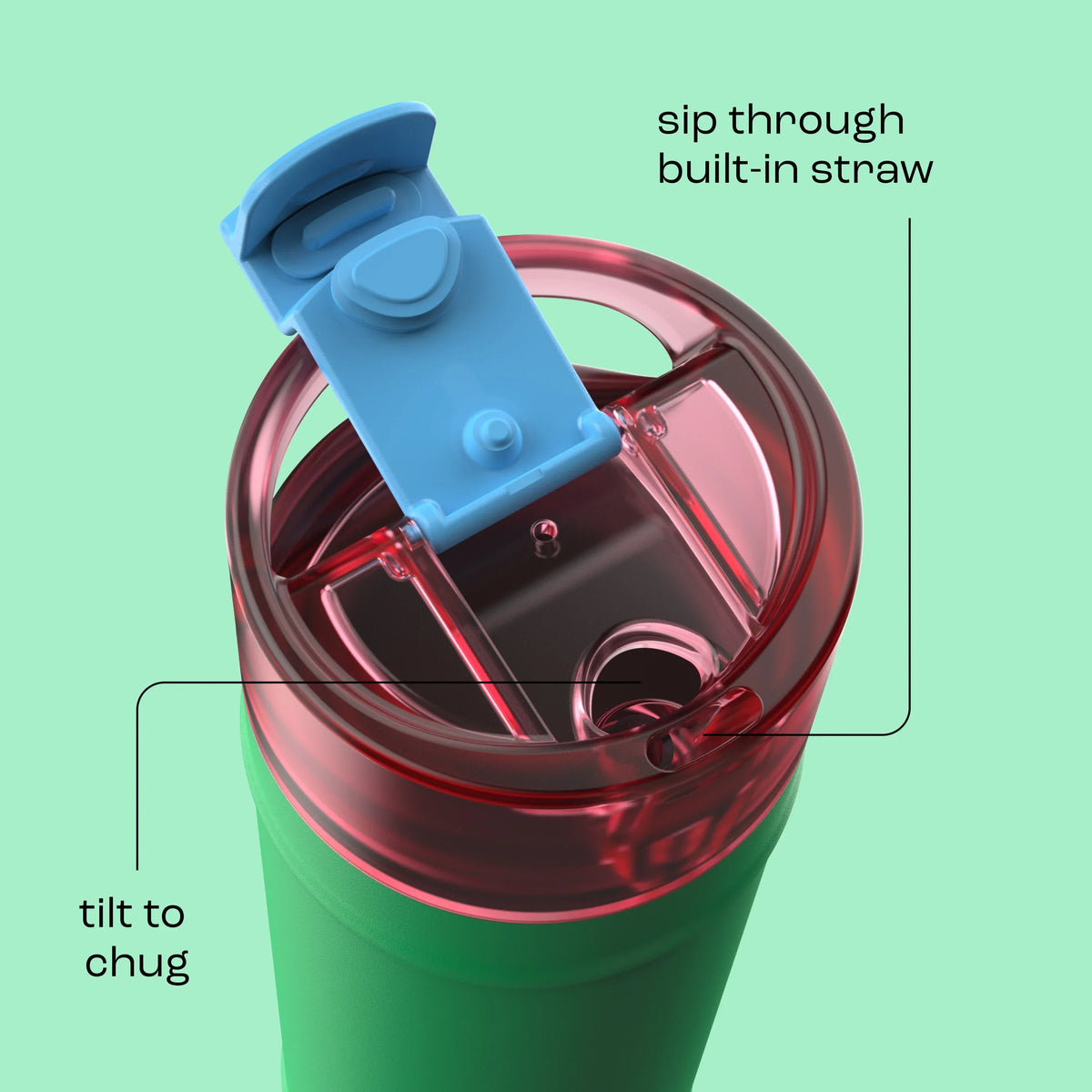 bubba 24 oz DualSip Insulated Stainless Steel Water Bottle - Fresh Serve - US 7221