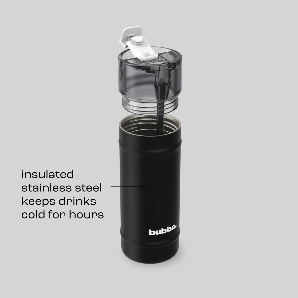 bubba 18 oz DualSip Insulated Stainless Steel Water Bottle -  Office Siren - US 2717