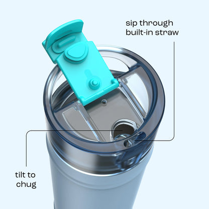 bubba 24 oz DualSip Insulated Stainless Steel Water Bottle - Daydreamin - US 6663