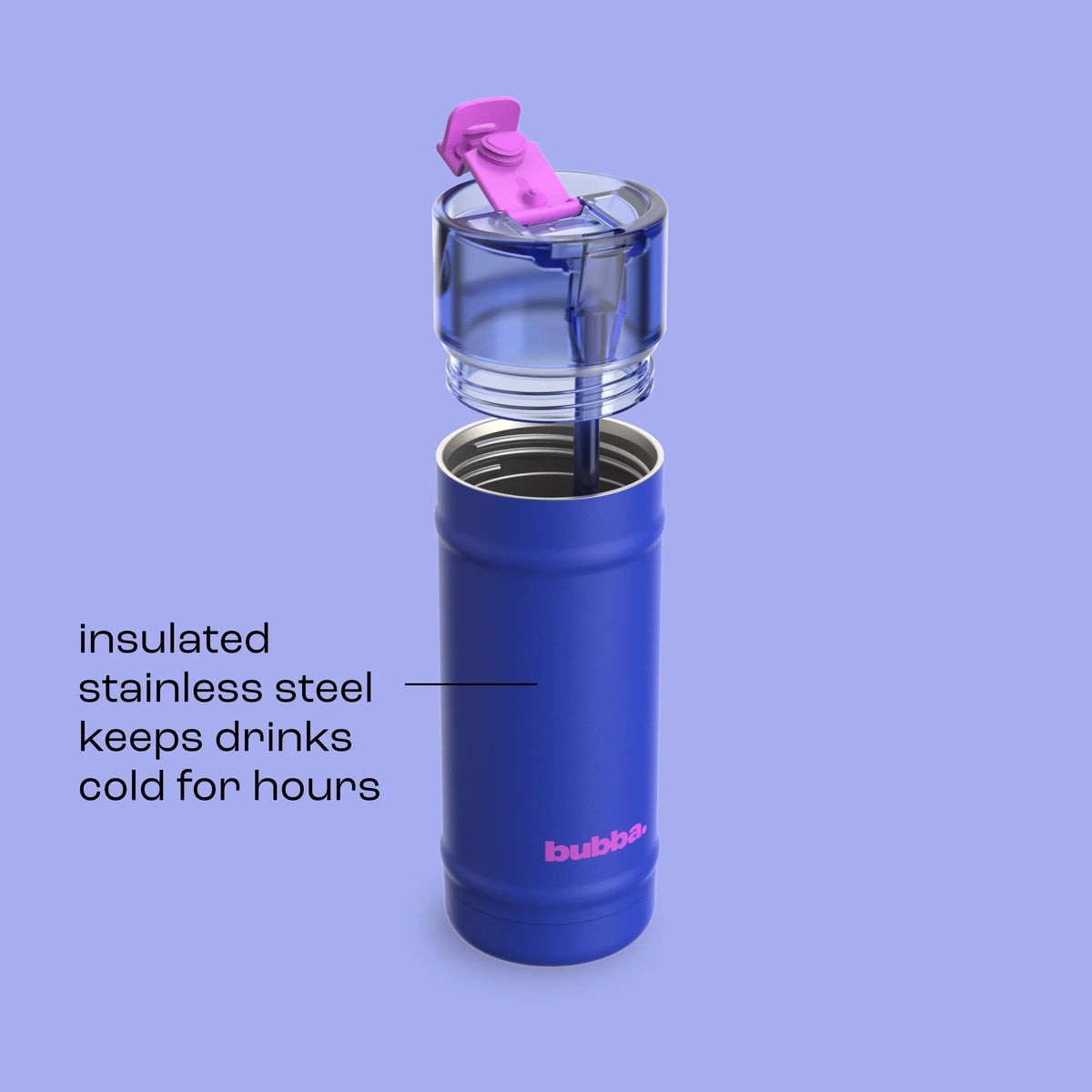 bubba 18 oz DualSip Insulated Stainless Steel Water Bottle - Ocean Energy - US 7370
